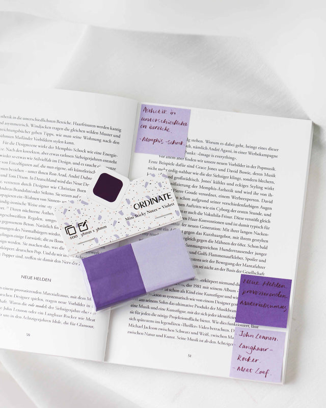 Mini Sticky Notes 38mm - Violett