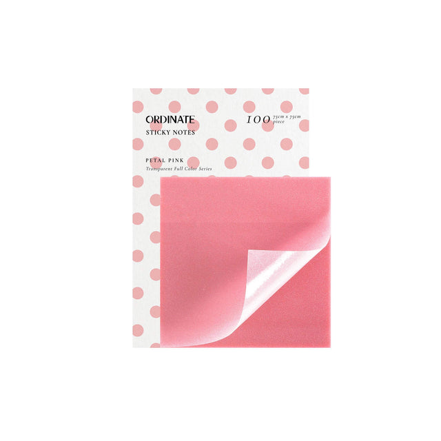 Petal Pink | Sternenlicht Transparent Sticky Notes - 75mm