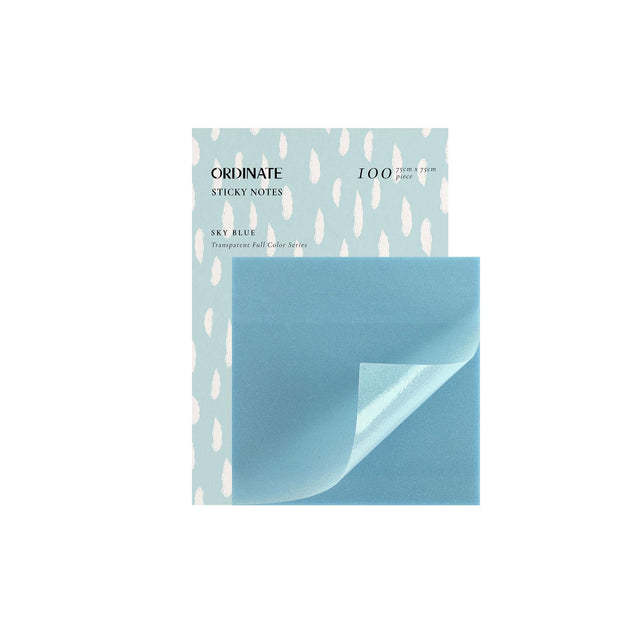 Sky Blue | Sternenlicht Transparent Sticky Notes - 75mm