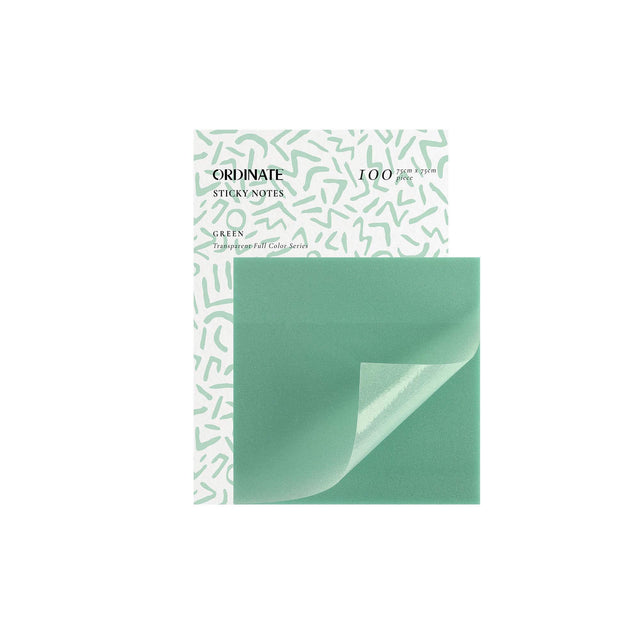 Green | Sternenlicht Transparent Sticky Notes - 75mm