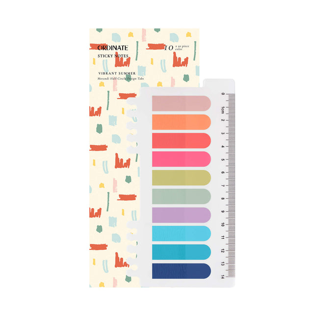 Vibrant Summer | Half-Circle Design | Haftnotizen Ordinate