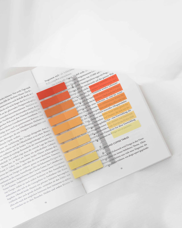 Tangerine Gold | Haftnotizen Transparent | Book Tab