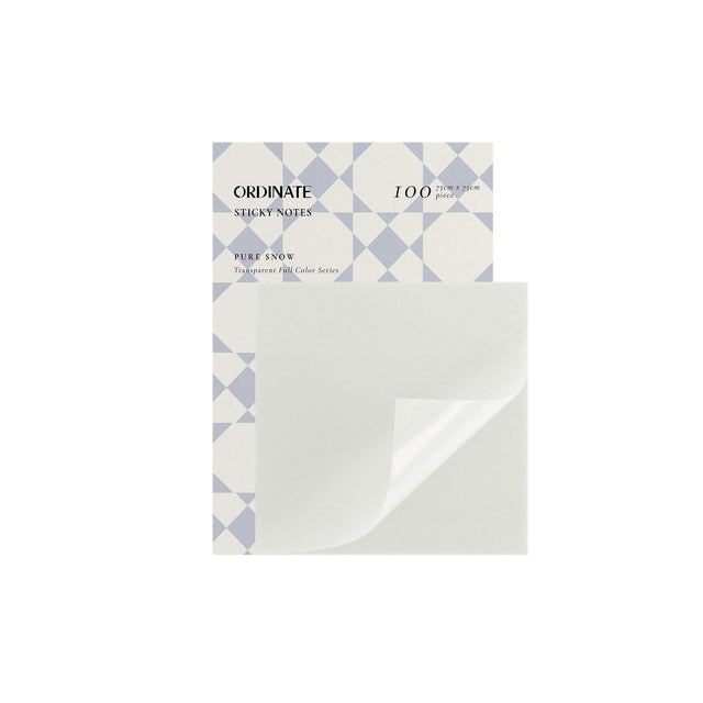 Pure Snow | Sternenlicht Transparent Sticky Notes - 75mm