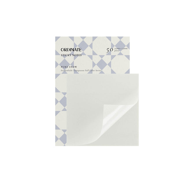 Pure Snow | Sternenlicht Transparent Sticky Notes - 75mm | 50 Blätter
