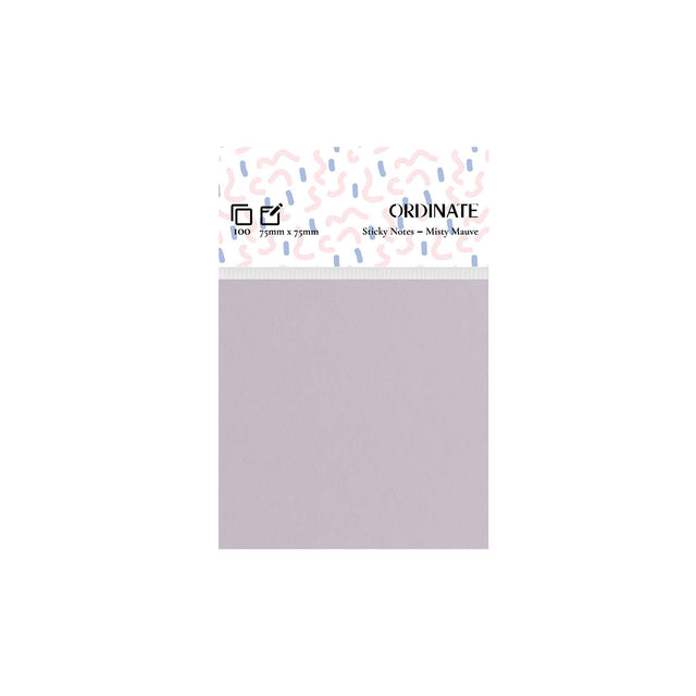 Misty Mauve Sticky Notes-Palette Collection 75mm x 75mm