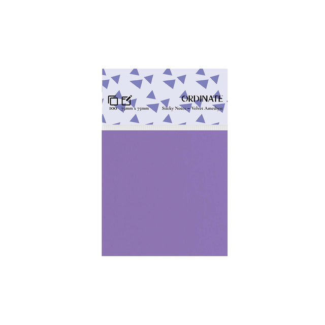 Velvet Amethyst Sticky Notes-Palette Collection 75mm x 75mm