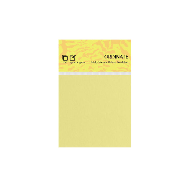 Golden Dandelion Sticky Notes-Palette Collection 75mm x 75mm