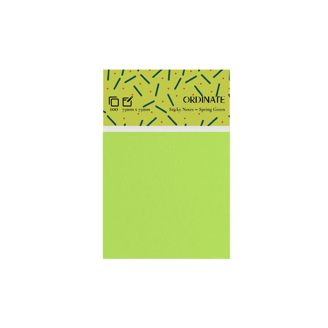 Spring Green Sticky Notes-Palette Collection 75mm x 75mm