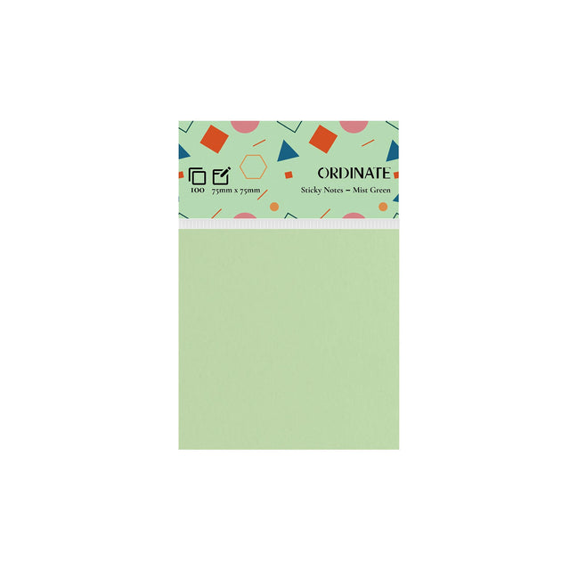 Mist Green Sticky Notes-Palette Collection 75mm x 75mm