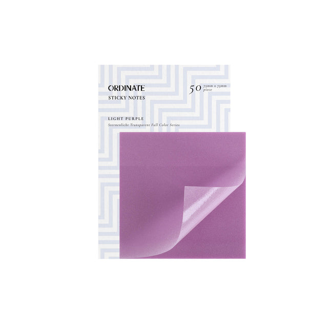 Light Purple | Sternenlicht Transparent Sticky Notes - 75mm | 50 Blätter
