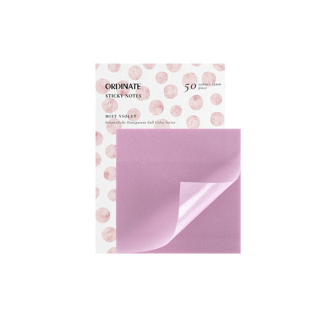 Mist Violet | Sternenlicht Transparent Sticky Notes - 75mm | 50 Blätter