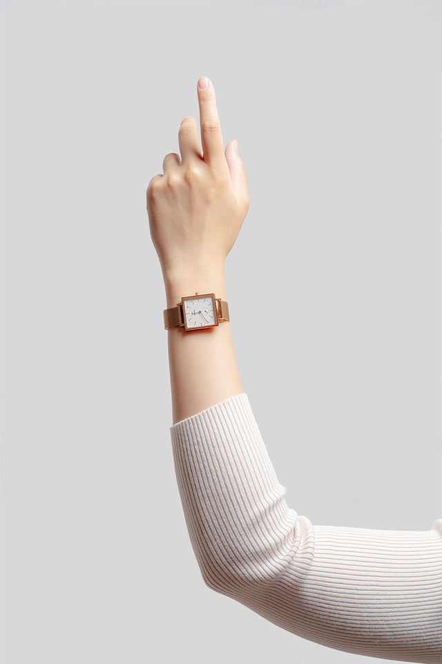 The Square | Rose Gold Watch